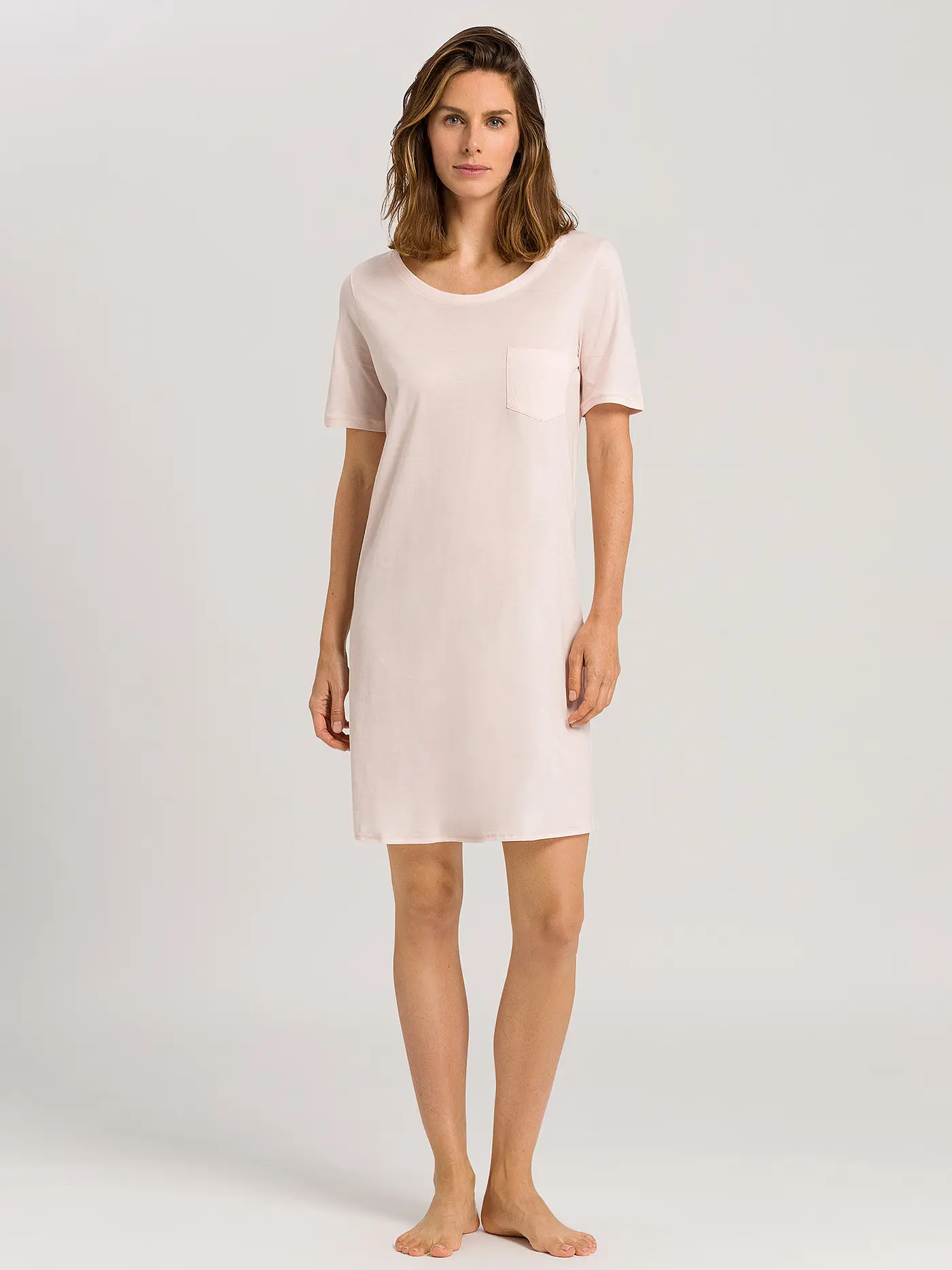 HANRO | Sleepshirt - Nachthemd "Cotton Deluxe" | rosa